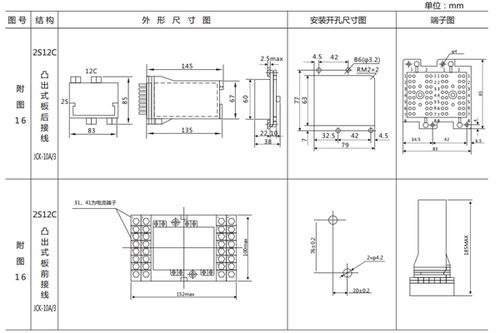 dl 21ce电流继电器接线图及开孔尺寸 上海上继科技